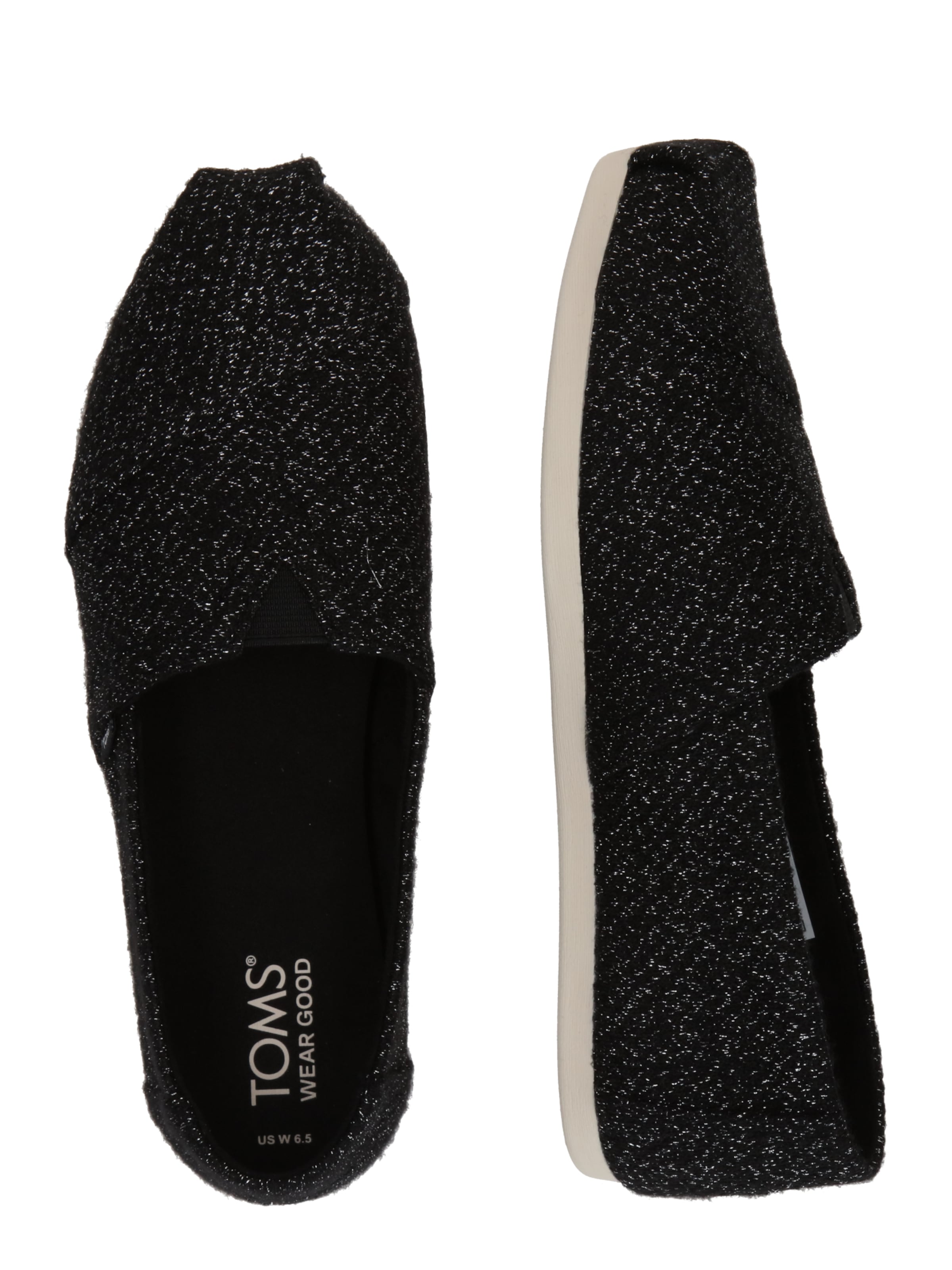 TOMS Slipper 'ALPARGATA' – černá: boční strana