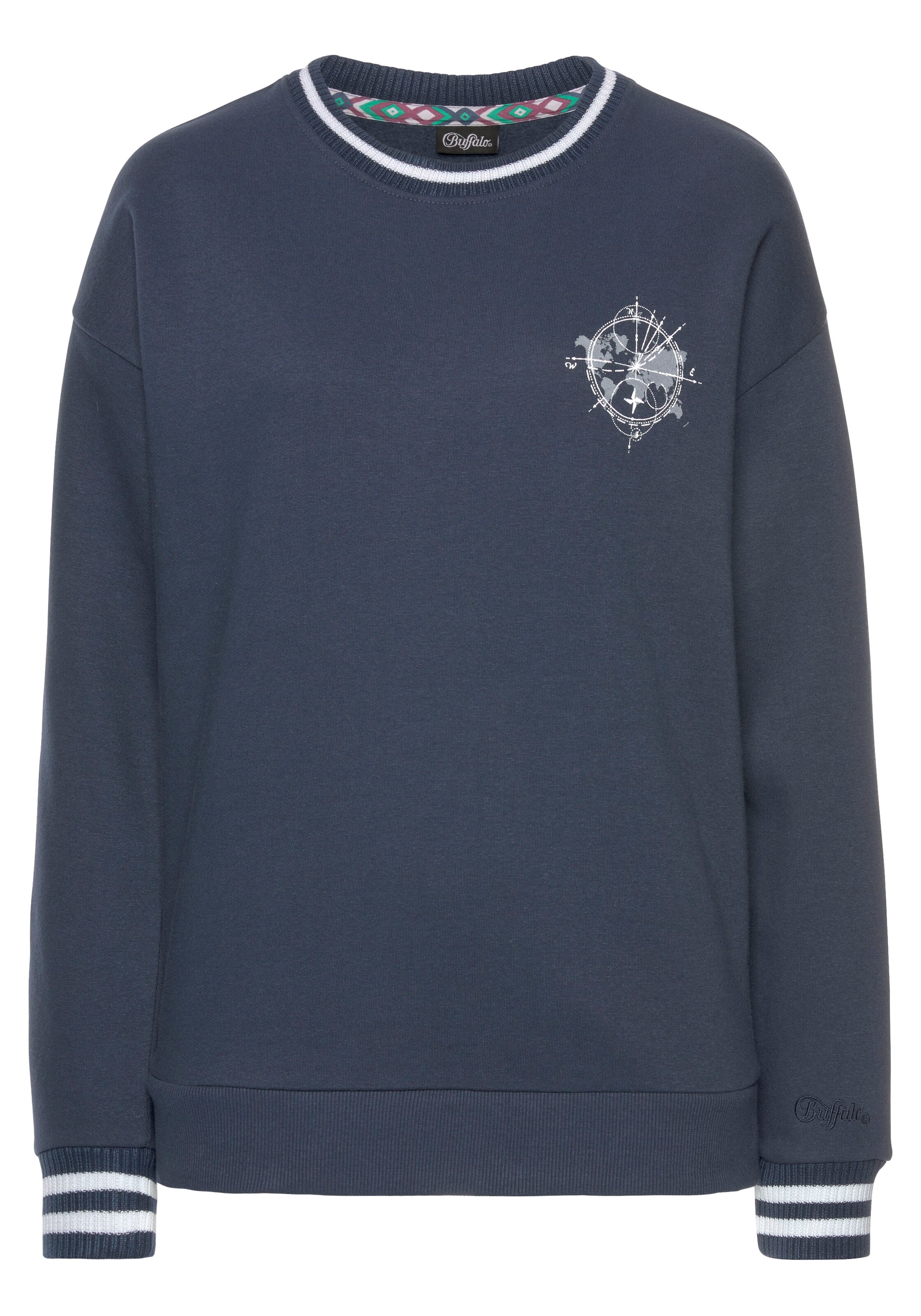 BUFFALO Sweatshirt in Blau: Vorderseite