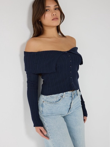 Cardigan No Matter What en bleu