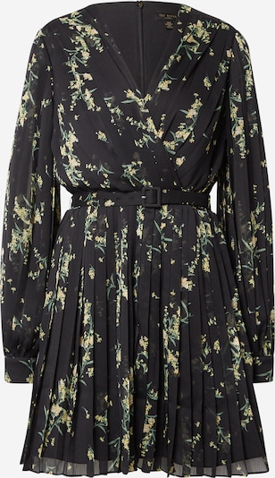 Rochie de cocktail 'Izziiy' Ted Baker pe galben / verde deschis / negru, Vizualizare produs