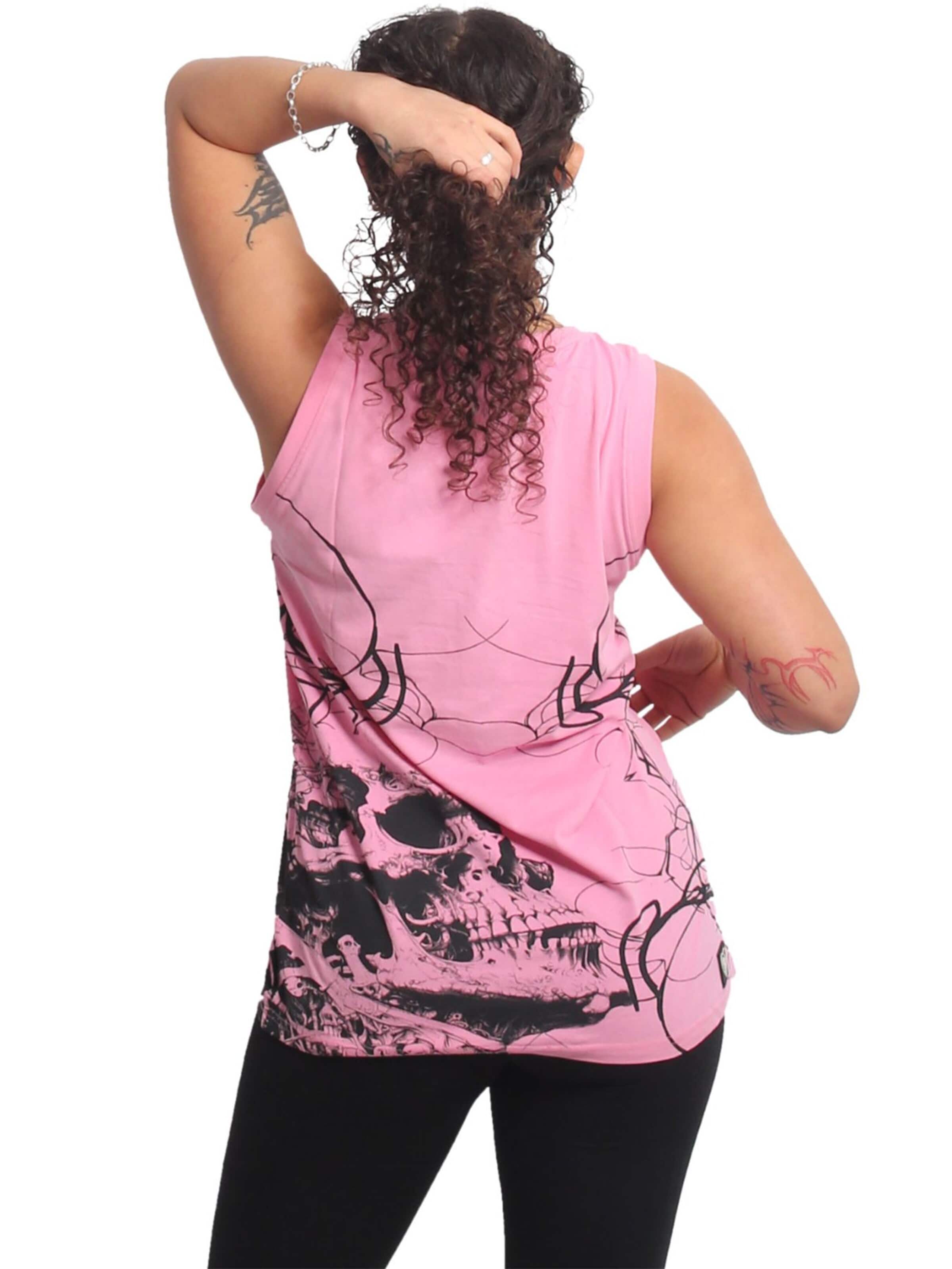 Yakuza Top 'Pareidolia' in Pink