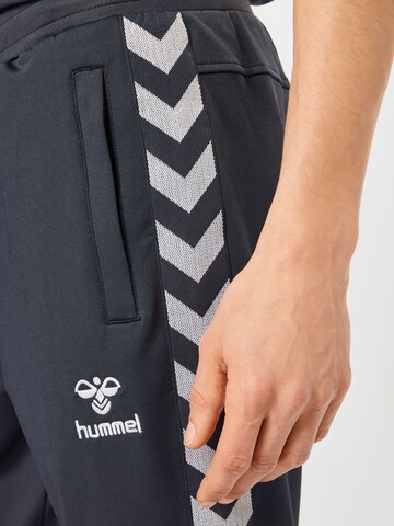 Hummel Regularen Športne hlače 'Nathan 2.0' | modra barva