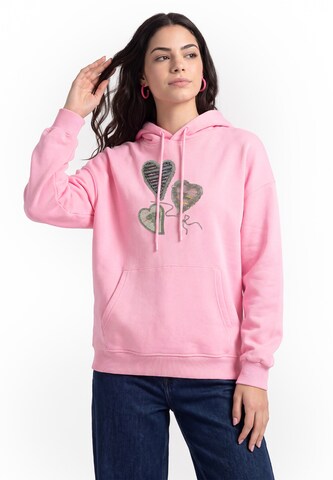 MYMO - Sudadera en rosa: frente