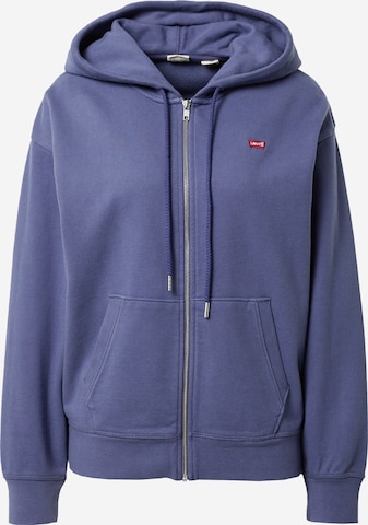 LEVI'S ® Mikina 'Standard Zip Hoodie' – modrá: přední strana