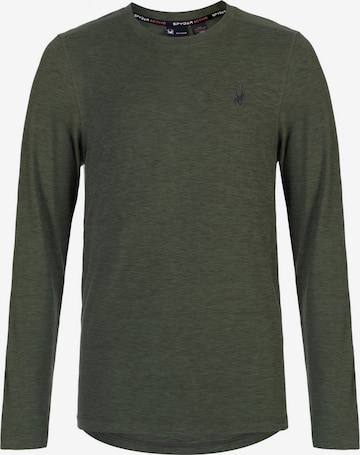 Spyder Functioneel shirt in Groen: voorkant