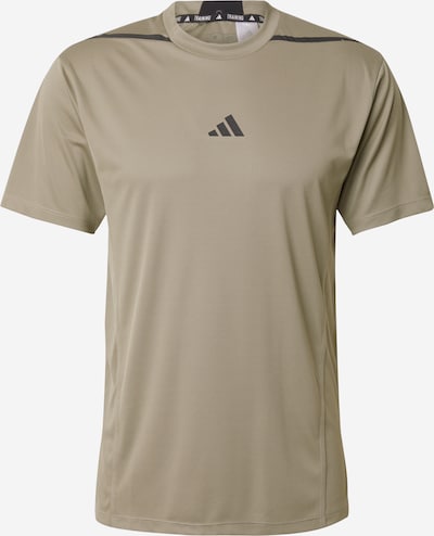 ADIDAS PERFORMANCE Toiminnallinen paita 'Adistrong' värissä beigenharmaa / musta, Tuotenäkymä