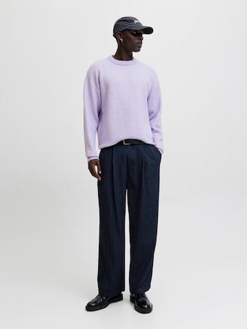 JACK & JONES Svetr 'JJESoho Ollie' – fialová
