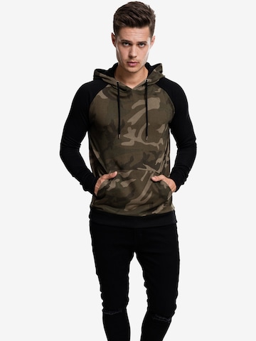 Sweat-shirt Urban Classics en vert : devant