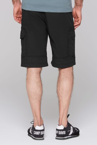 CAMP DAVID Loosefit Cargohose in Schwarz