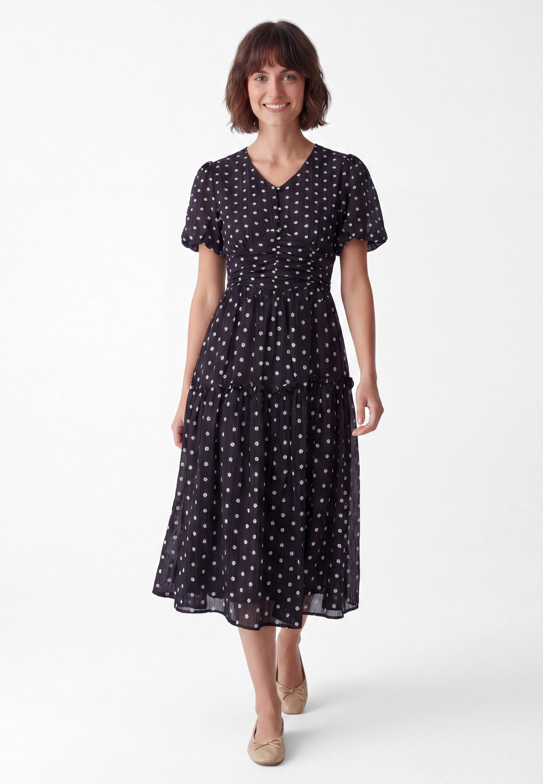 Usha - Vestido em preto