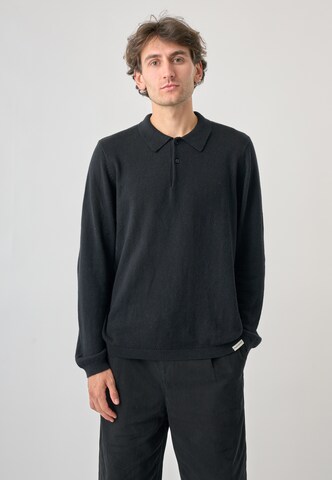 Cleptomanicx Pullover in Schwarz: Vorderseite