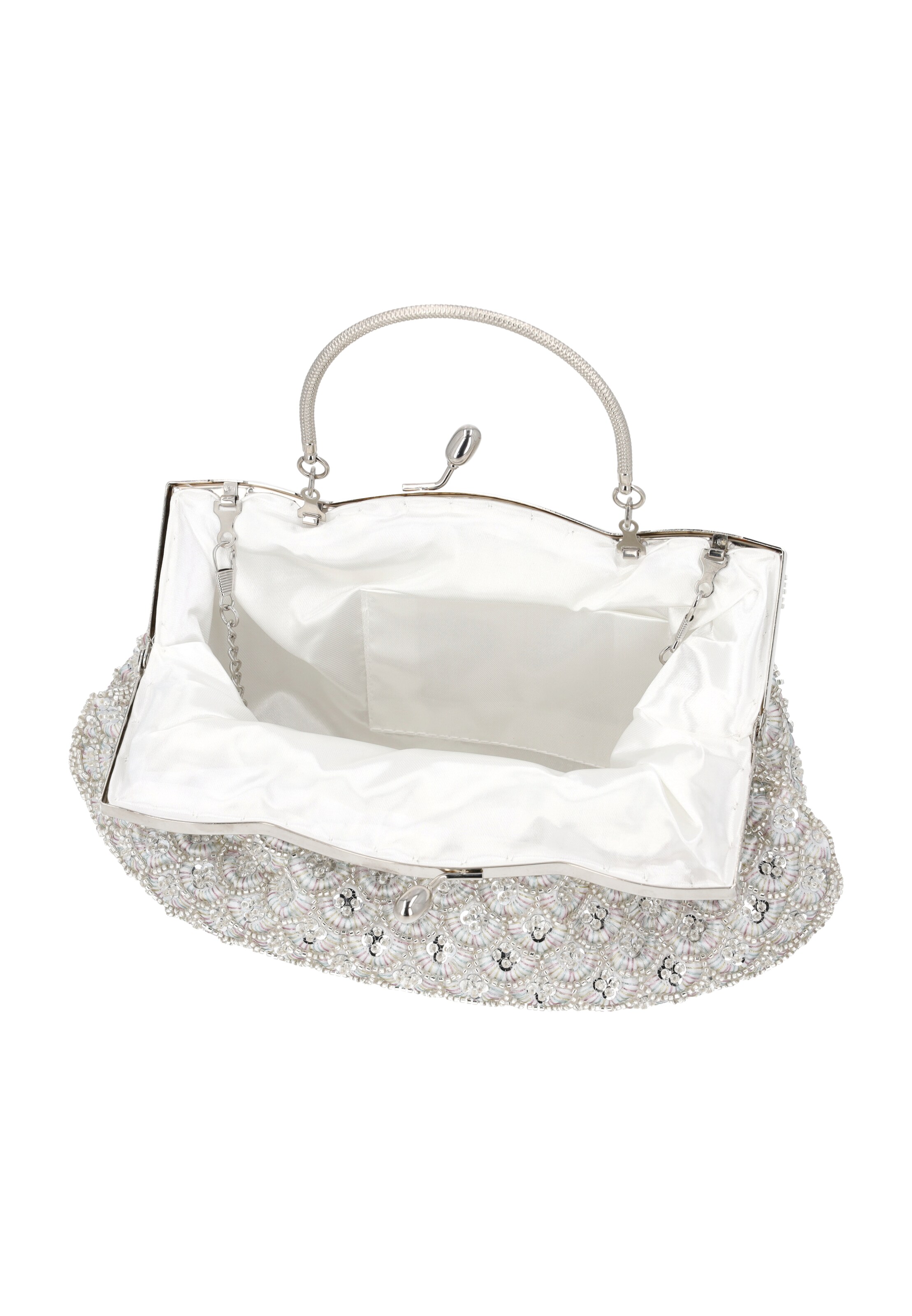 Usha Clutch in Zilver