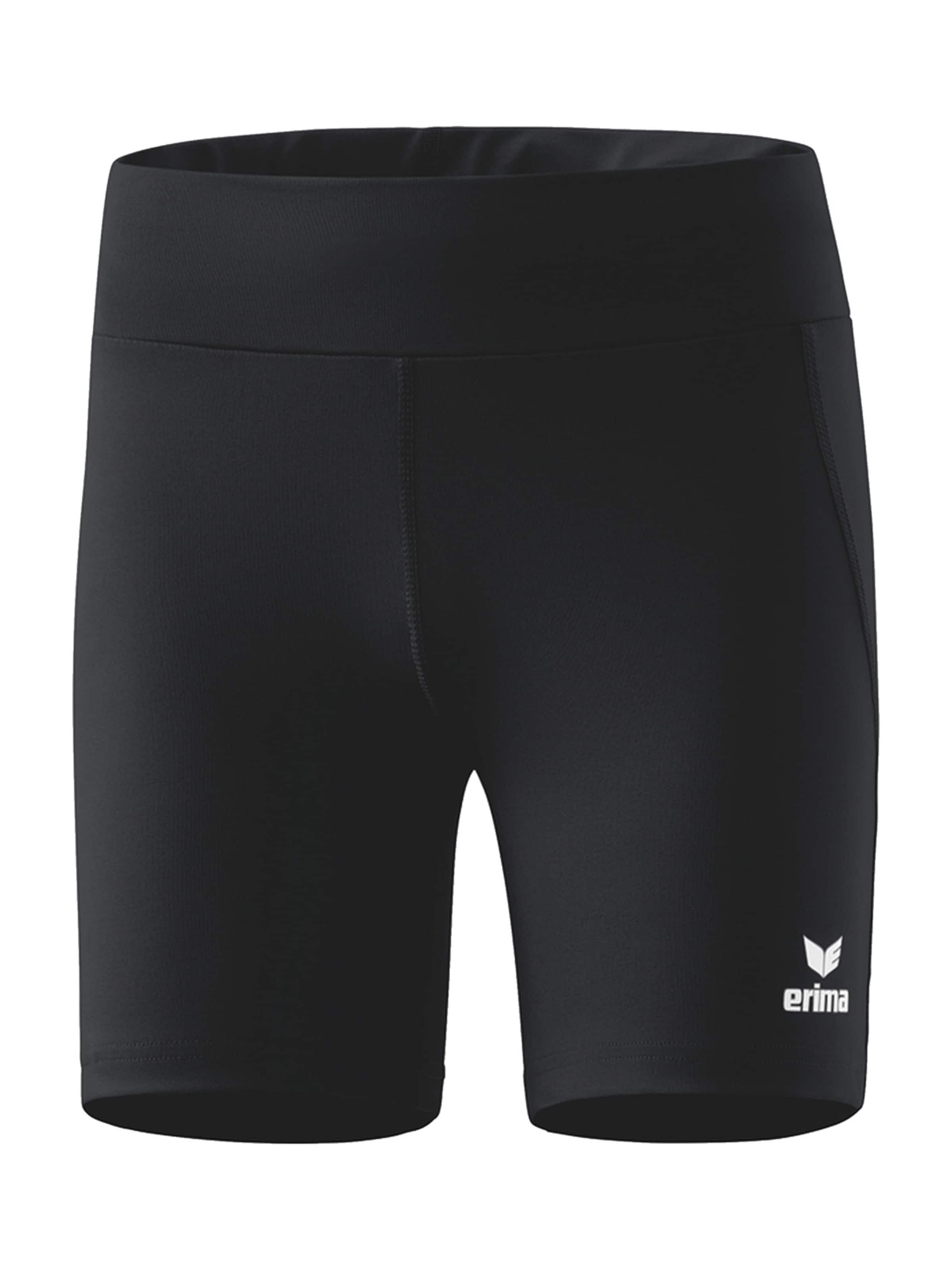 ERIMA Skinny Sportshorts in Schwarz: Vorderseite