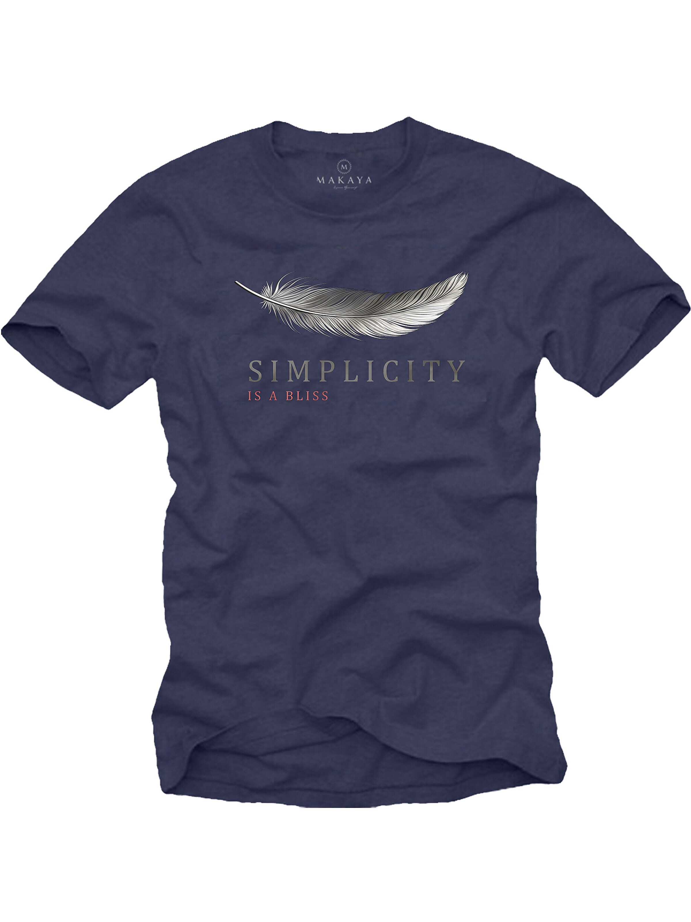MAKAYA Shirt 'Feder' in Blue: front