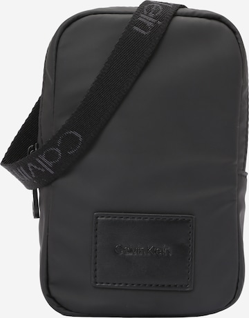 Calvin Klein - Bolso de hombro en negro: frente
