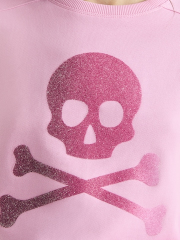 Scalpers Sweater 'Caviar Skull' in Pink