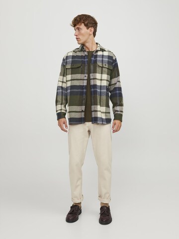 JACK & JONES Comfort Fit Hemd in Beige