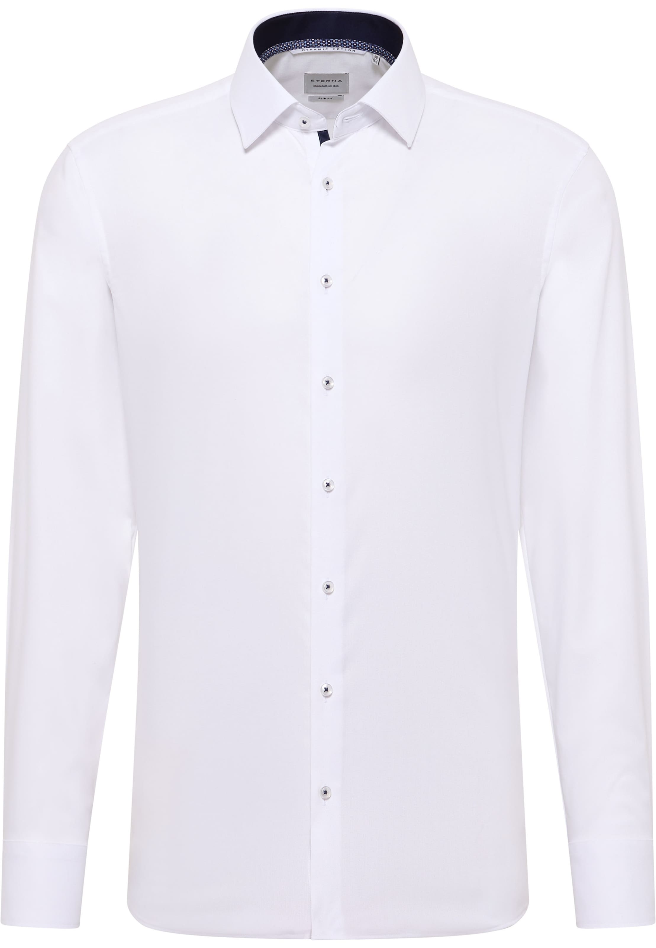 ETERNA Slim fit Business shirt in White: front
