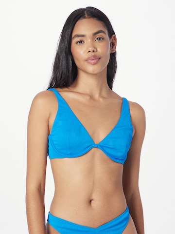 HOLLISTER Háromszög Bikini felső - kék: elől