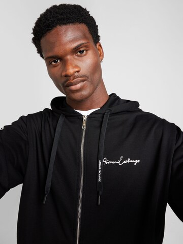 ARMANI EXCHANGE - Sudadera con cremallera en negro