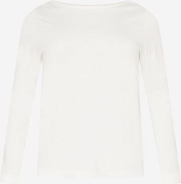 T-shirt Esprit Curves en blanc : devant