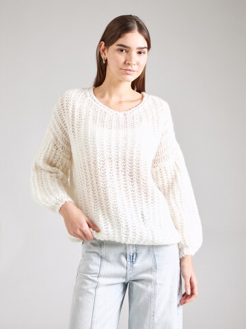 Pull-over 'Joseph' Noella en blanc : devant