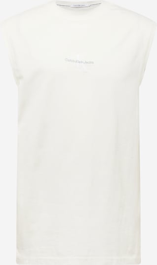 Tricou Calvin Klein Jeans pe gri / alb, Vizualizare produs