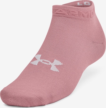 UNDER ARMOUR Athletic Socks 'Essential' in Pink: front