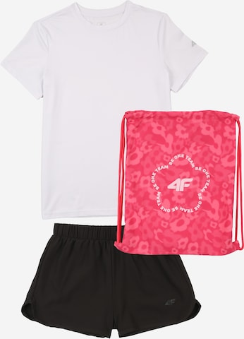 4F Junior Treenipuku 'APPAREL' värissä musta: etupuoli