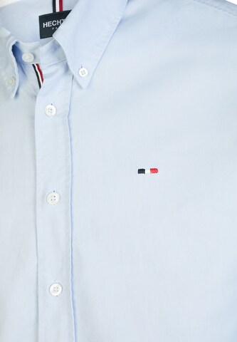 HECHTER PARIS Regular Fit Langarmhemd in Blau