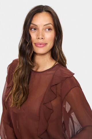 SAINT TROPEZ Blouse 'Labelle' in Brown