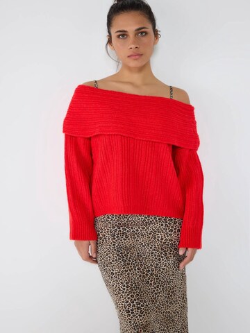 Cardigan No Matter What en rouge : devant