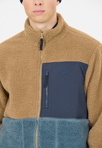 SLOPE Fleece jas 'Katau' in Bruin
