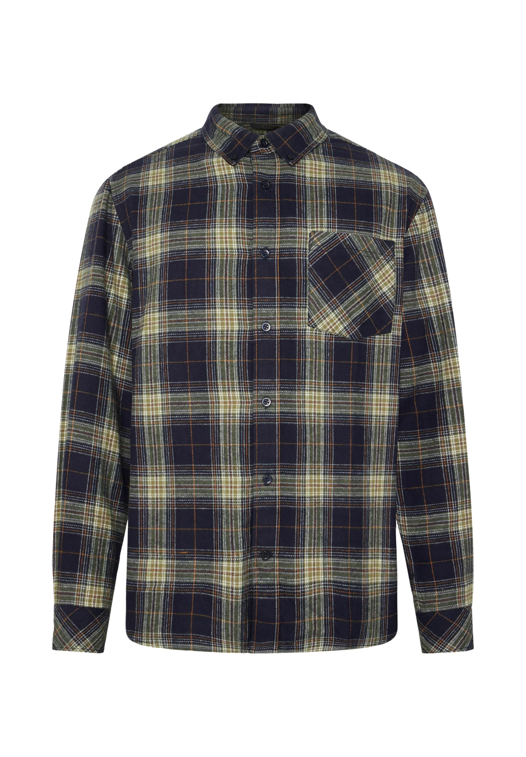 KnowledgeCotton Apparel Regular Fit Paita 'Dune' värissä sininen: etupuoli