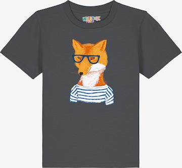 watabout.kids Shirt 'Fuchs' in Grey: front