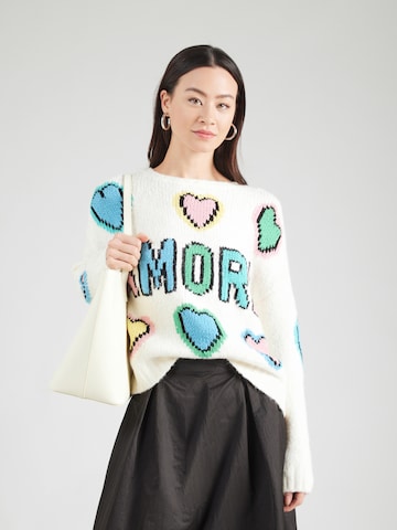 PRINCESS GOES HOLLYWOOD Svetr 'AMORE' – bílá: přední strana