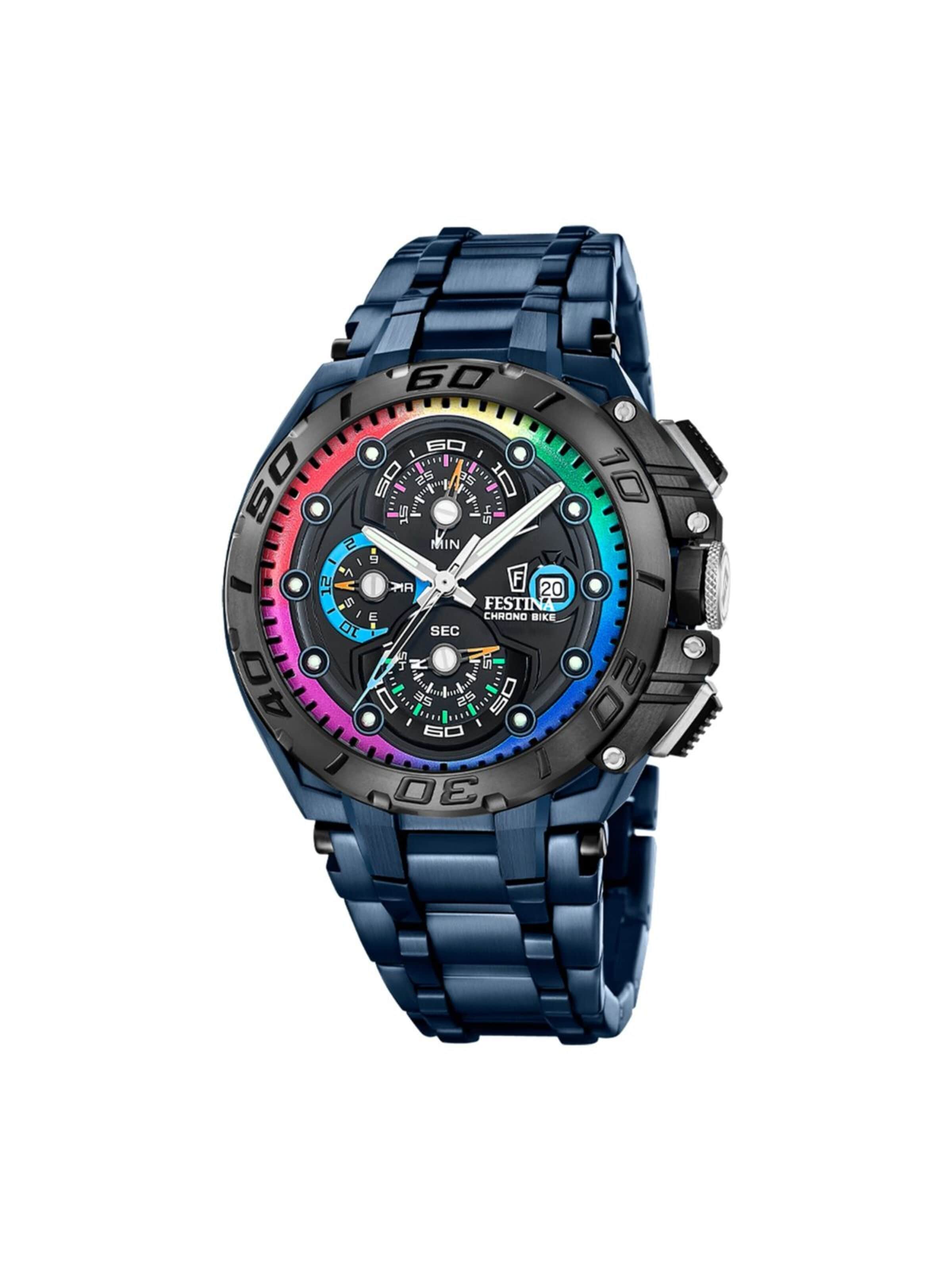 Montre à affichage analogique 'Chronograph Special Editions' FESTINA en bleu : devant