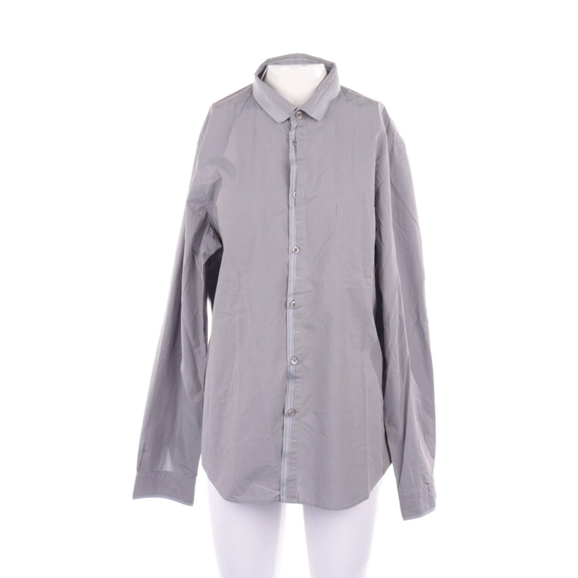 Cavalli Class Button Up Shirt in M-L in Grey: front