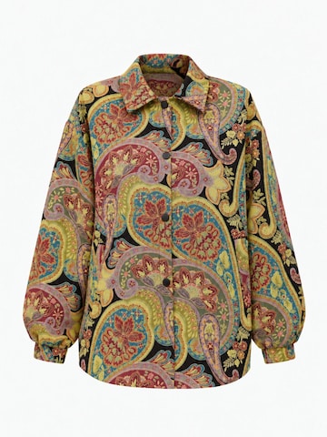 Giacca di mezza stagione 'Pai̇sley Pri̇nt Bomber Jacket' di Touché Privé in rosso