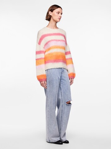 PIECES Sweter 'DICA' w kolorze beżowy