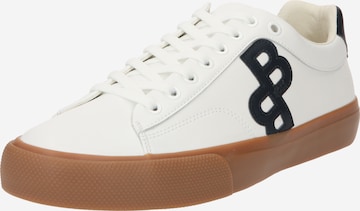 BOSS Black - Sapatilhas baixas 'Aiden' em branco: frente