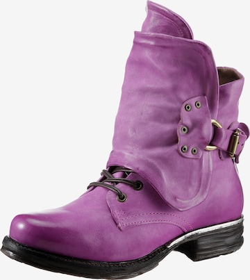 A.S.98 Ankle Boots in Purple: front