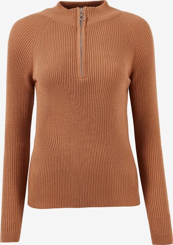 LELA Sweater in Brown: front