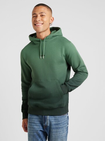 Sweat-shirt BOSS en vert : devant