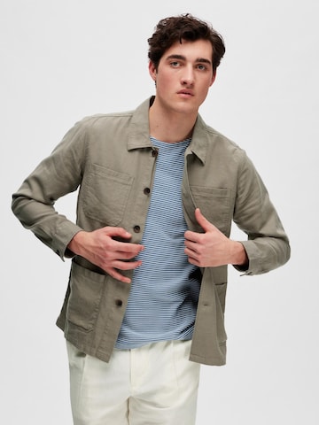 SELECTED HOMME Prehodna jakna 'Brody' | zelena barva