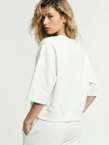 Sweat-shirt 'PLEASE FELPA FELPA' PLEASE en blanc