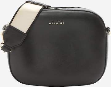 Maison Hēroïne - Bolso de hombro 'Yosie' en negro: frente