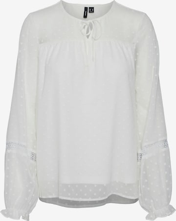 Camicia da donna 'VMLEAH' di VERO MODA in bianco: frontale