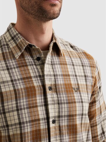 PME Legend Regular fit Skjorta 'Shirt with allover check pattern' i orange