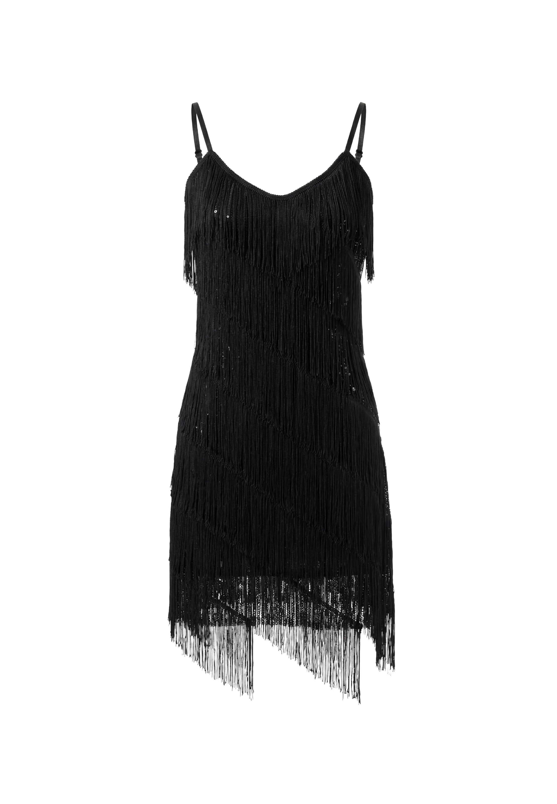 Robe de cocktail faina en noir : devant